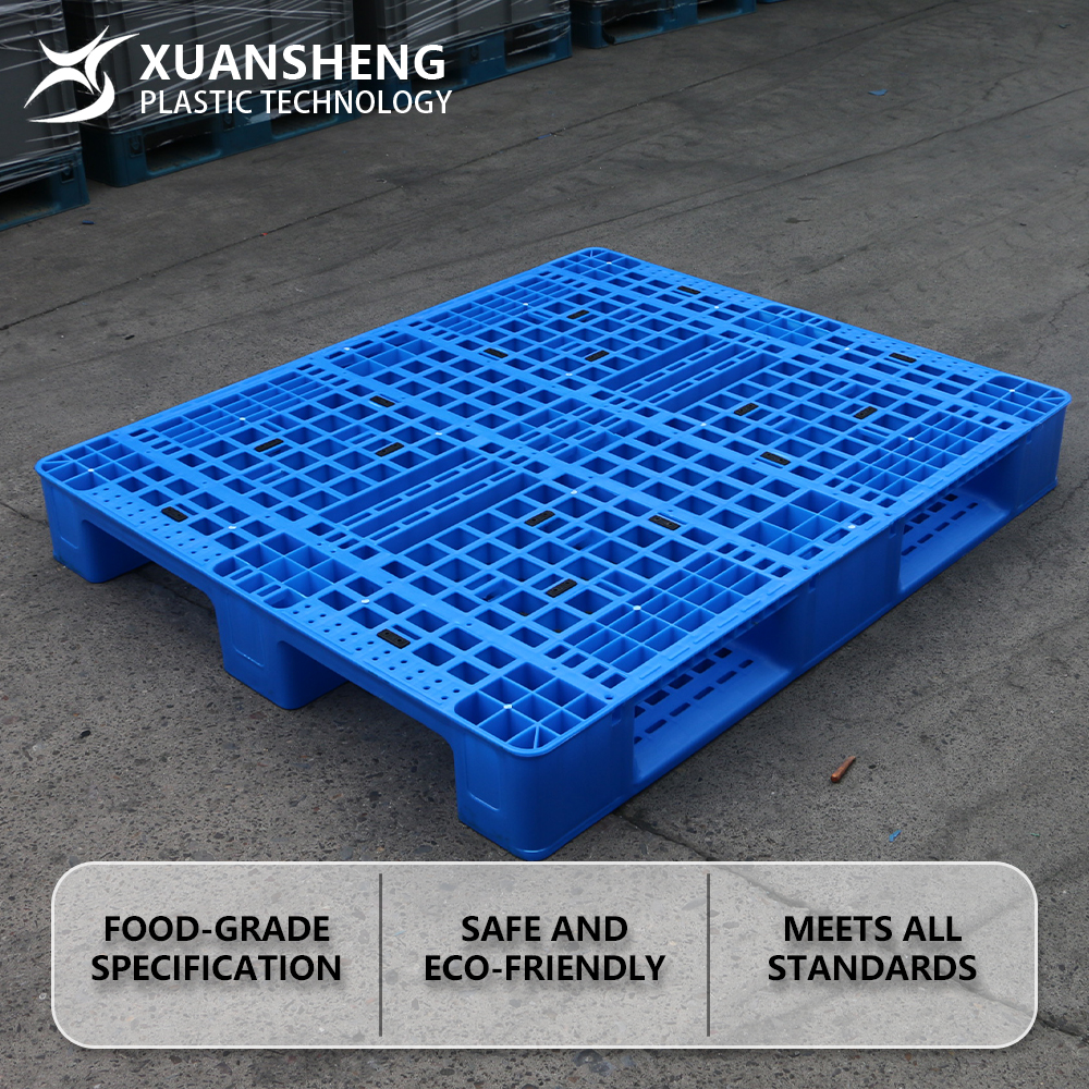 NEXARA High Load-Bearing Capacity Euro Pallet Moisture-Proof Logistics Plastic Shelf 4-Way Single Faced For Warehouse Pad Use