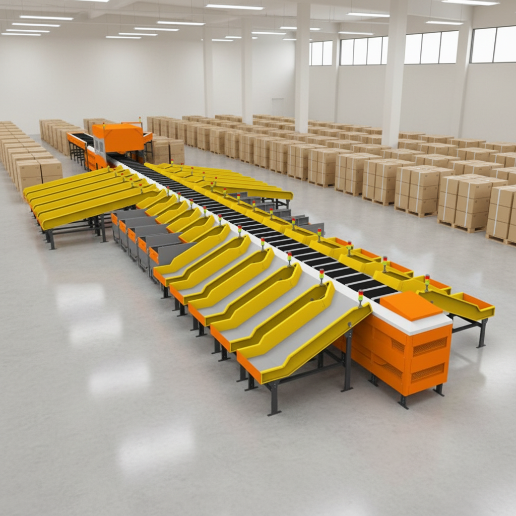 VPAI Warehouse Logistic Equipment Sorting Conveyor Sort Loading Parcels Scale Weight Measure Sorting Machine