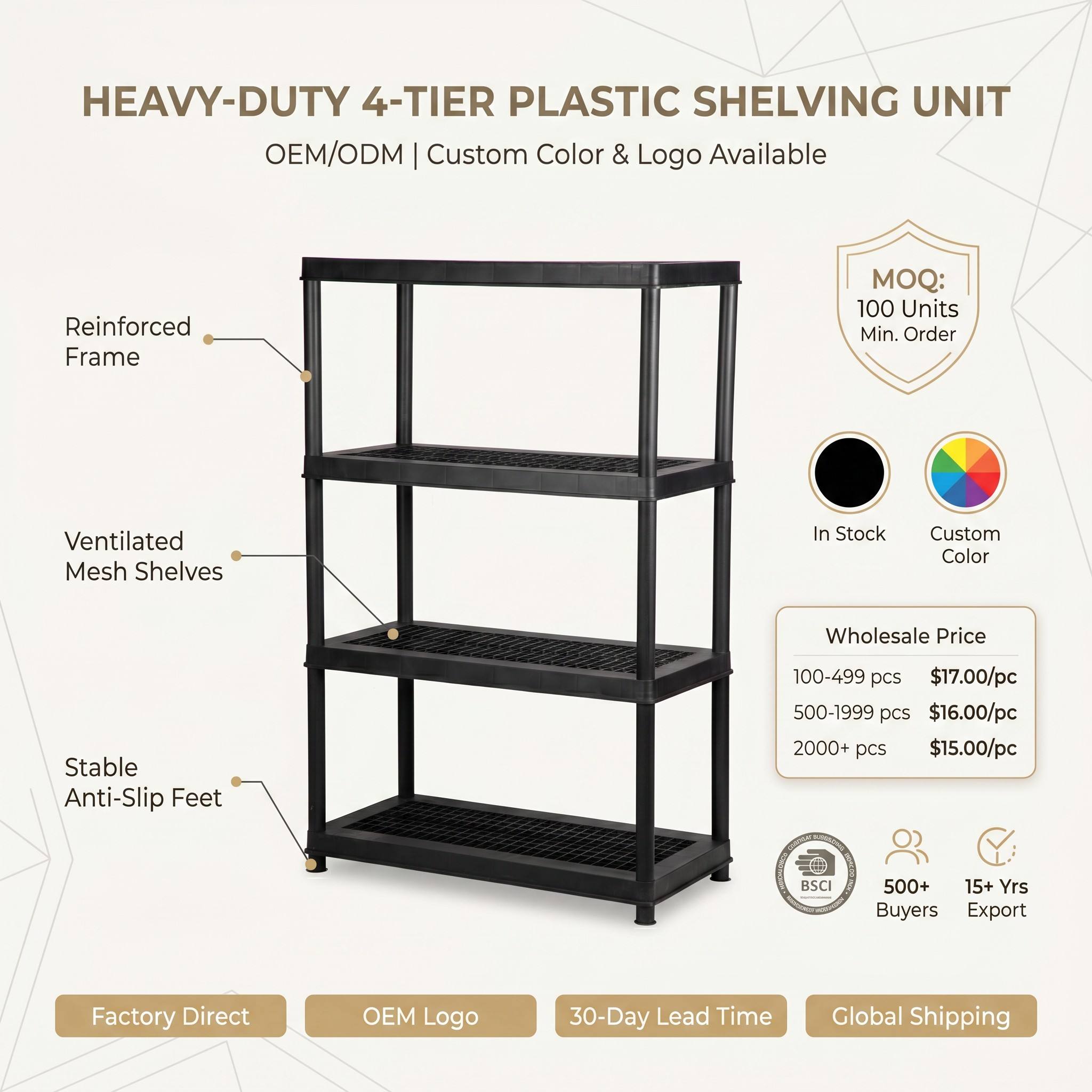 Heavy Duty Storage Shelf Shelving 91*46*135CM Stacking Racks Racking System for Commercial,Office &Industrial Storage