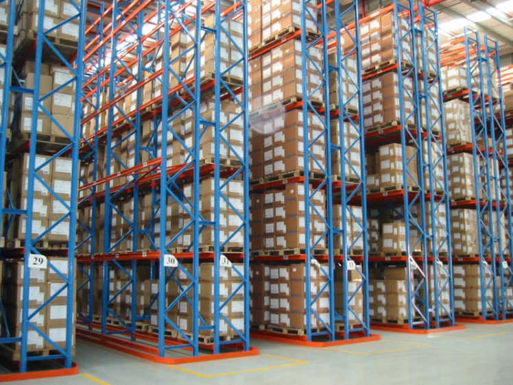 Warehouse Storage Shelf Heavy Duty Industrial Pallet Rack Very Narrow Aisle Racking System with Special Forklift