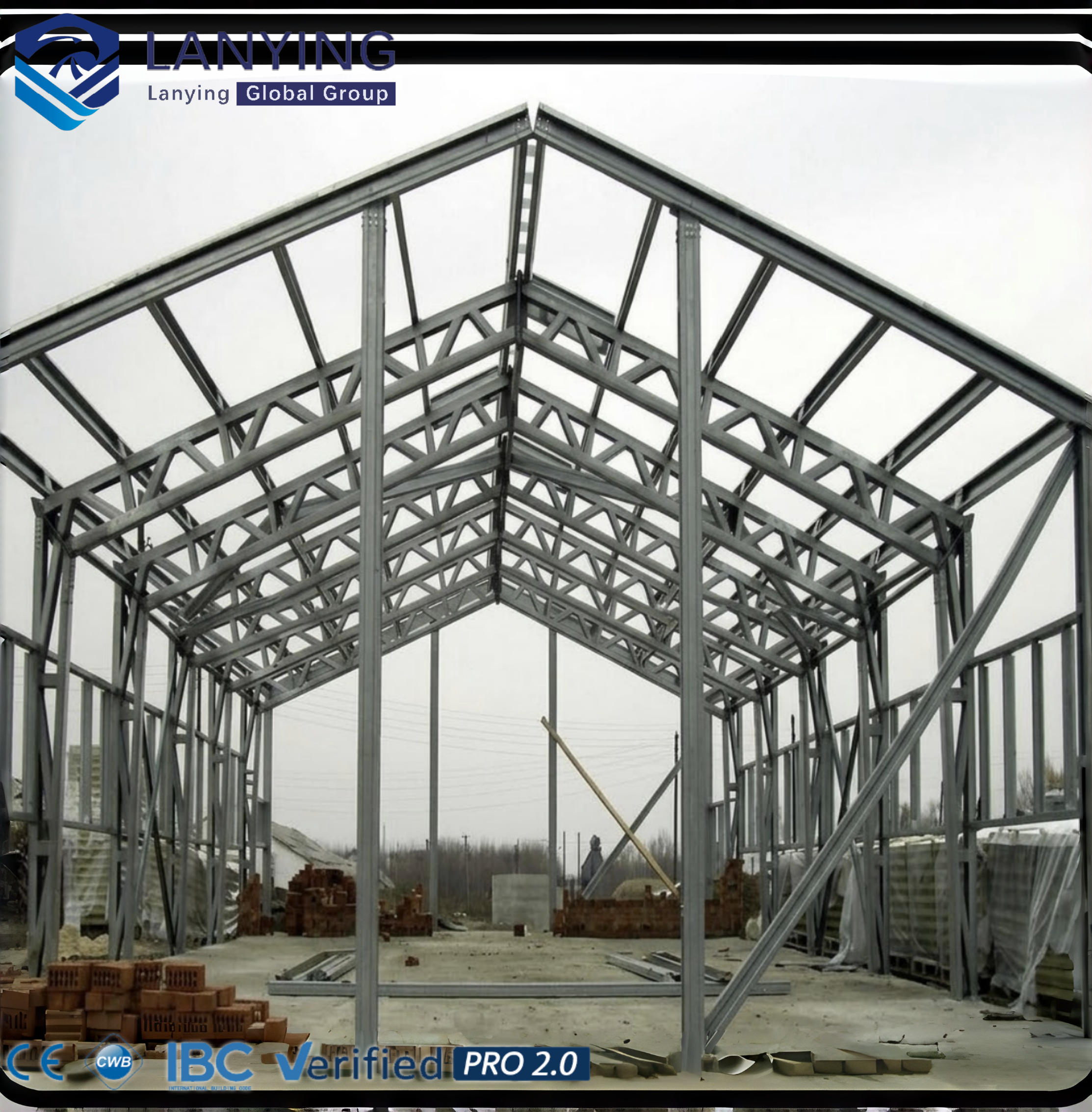 Prefabricated Industrial Steel Structure Warehouse Workshop With Racking System And Customized Metal Building Fabrication