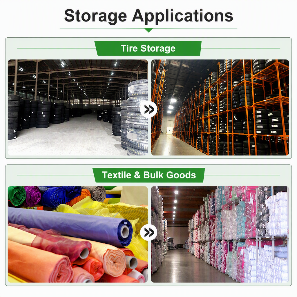Stackable 4 High Fully Loaded Customized Warehouse Storage Steel Stacking Rack