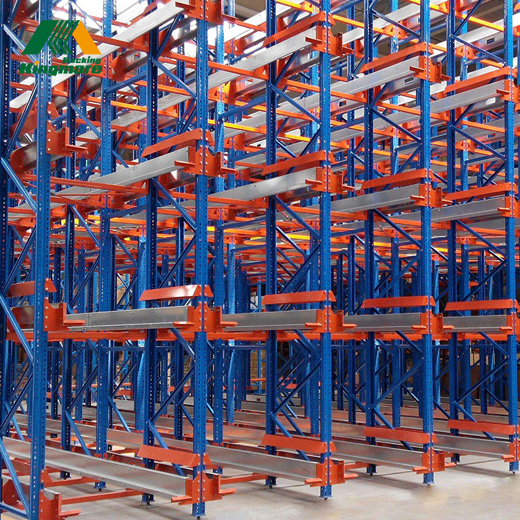 Automated Radio Shuttle Q235B Steel Rack System Warehouse Stacking Rack Heavy Duty Colorful Pallet Rack