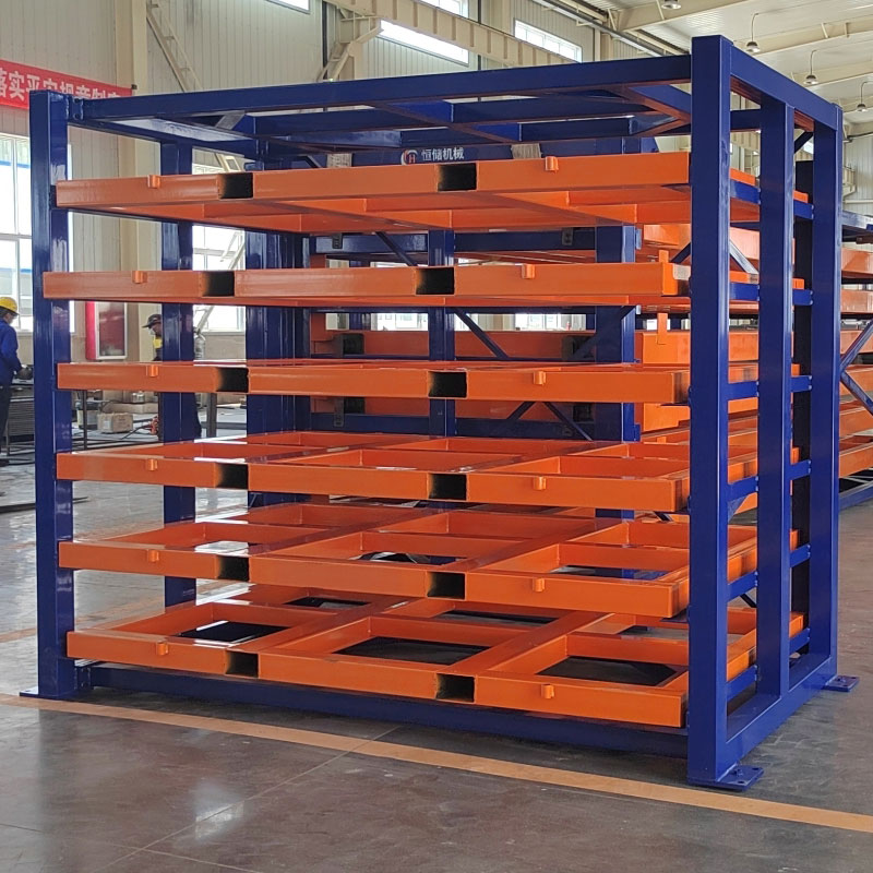 Herochu Forklift Type Drive-In Pallet Rack 6-Layer Anti-Rust Powder Coated Metal Sheet Storage Shelves Wheels Customizable