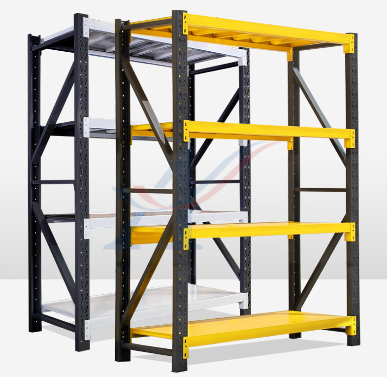 Factory Steel Boltless Stacking Rack Industrial Warehouse Storage Racks Shelves 200kg Per Layer Capacity Powder Coated for
