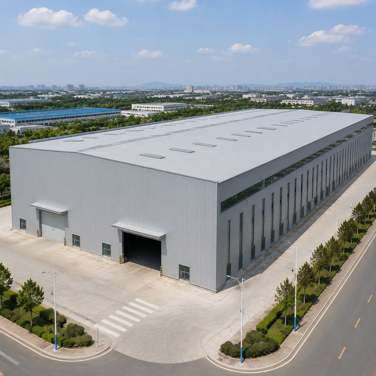Prefabricated Steel Structure Warehouse Building Large Span Industrial Storage Solution With Factory Direct Supply