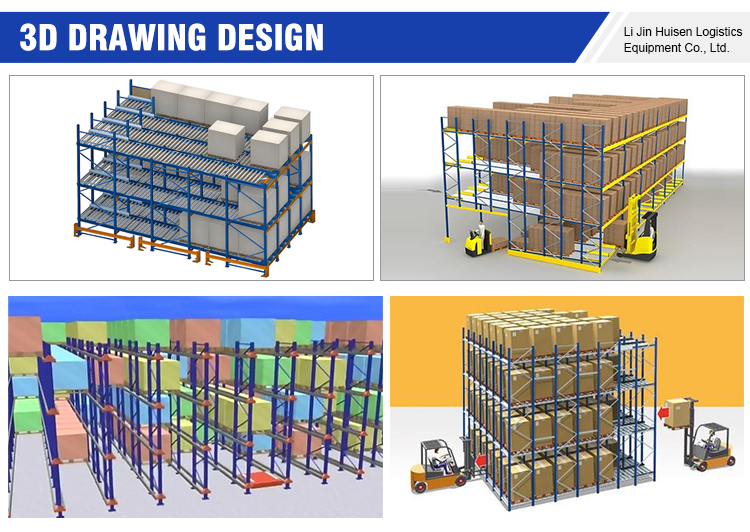 First in First Out Design Perishable Goods FIFO Gravity Flow Racking