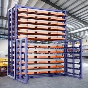 Herochu Forklift Type Drive-In Pallet Rack 6-Layer Anti-Rust Powder Coated Metal Sheet Storage Shelves Wheels Customizable