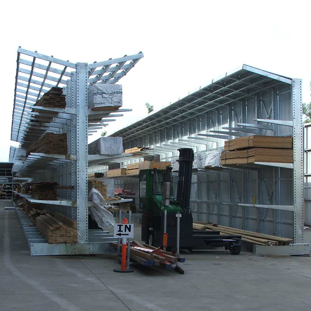 Jracking Industrial Heavy Duty Cantilever Rack Hot Dip Galvanized Cantilever Rack Outdoors