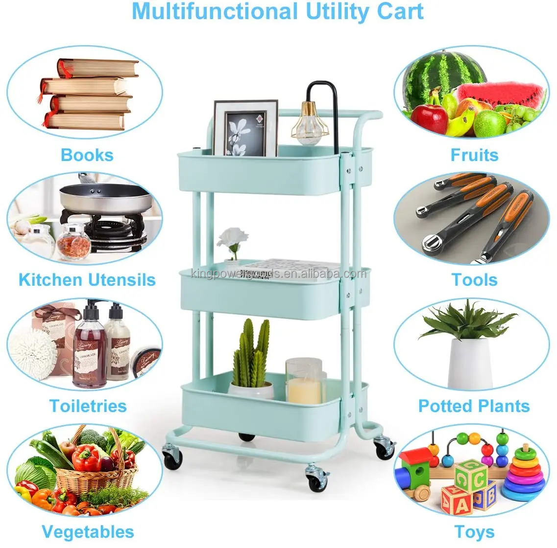 Multi-functional storage trolley application