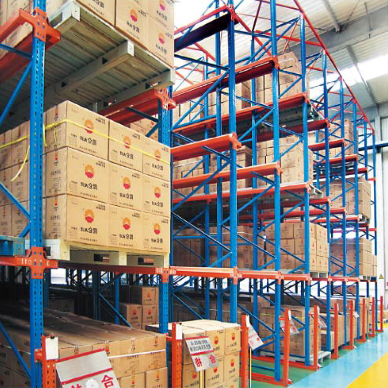 Industrial Drive-In Pallet Racking Durable Metal Storage with Powder Coating
