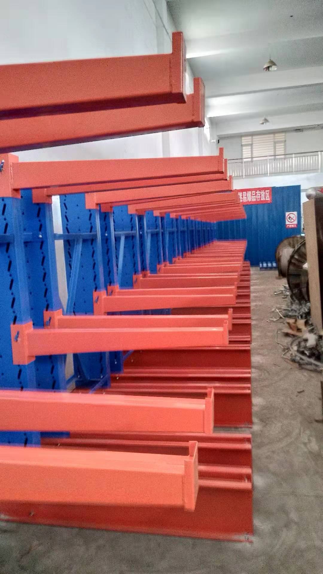 Steel Profile Cantilever Rack Heavy Duty 5 Layer Powder Coated Storage System for Angles Channels Beams
