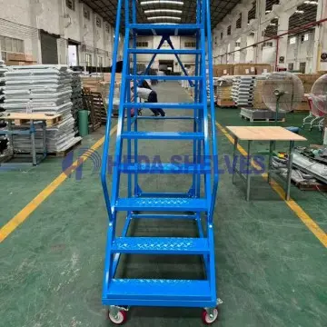 Mobile Ladder Carts for Mezzanine and Warehouse Picking