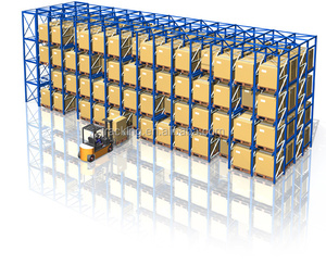 High Density Customized Drive-In Racking System Steel Pallet Warehouse Racking For Cold Room Storage Cargo &amp; Storage Equipment