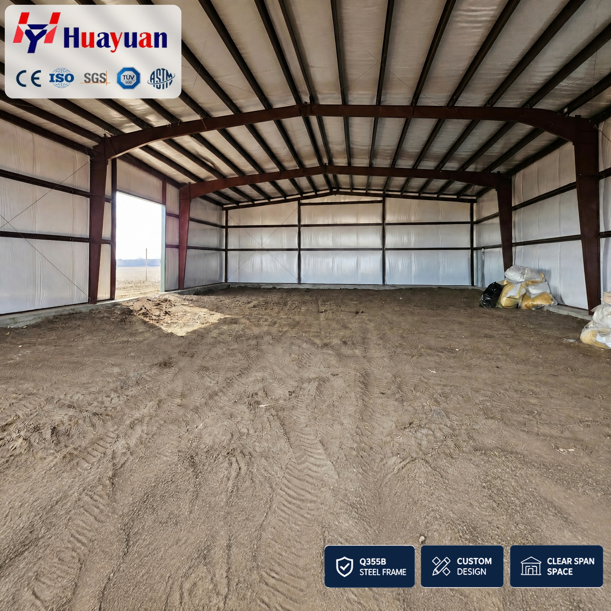 Steel Metal Building Warehouse Retail Distribution Storage Center Loading Bay Heavy Duty Structure