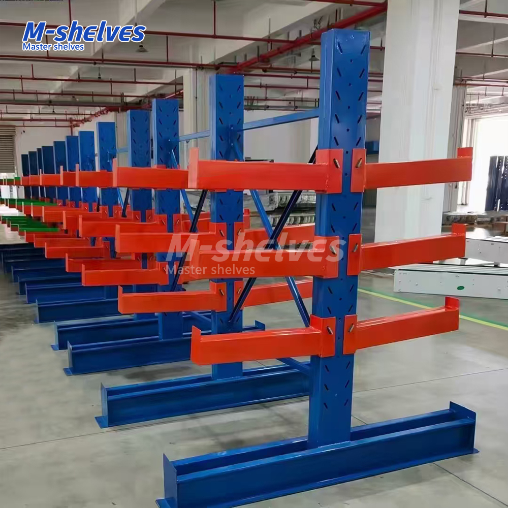Heavy Duty Cantilever Racks Warehouse Garage Storage System for Lumber and Pipe