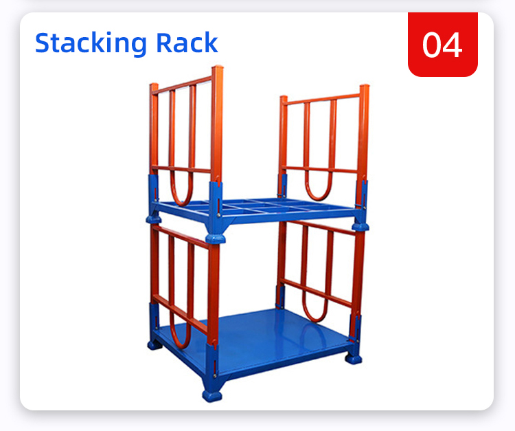 Warehouse Storage Metal Stackable Rack Heavy Duty Pallet Stacking Frames Foldable Customized Stack Pallet Rack Stacking Rack