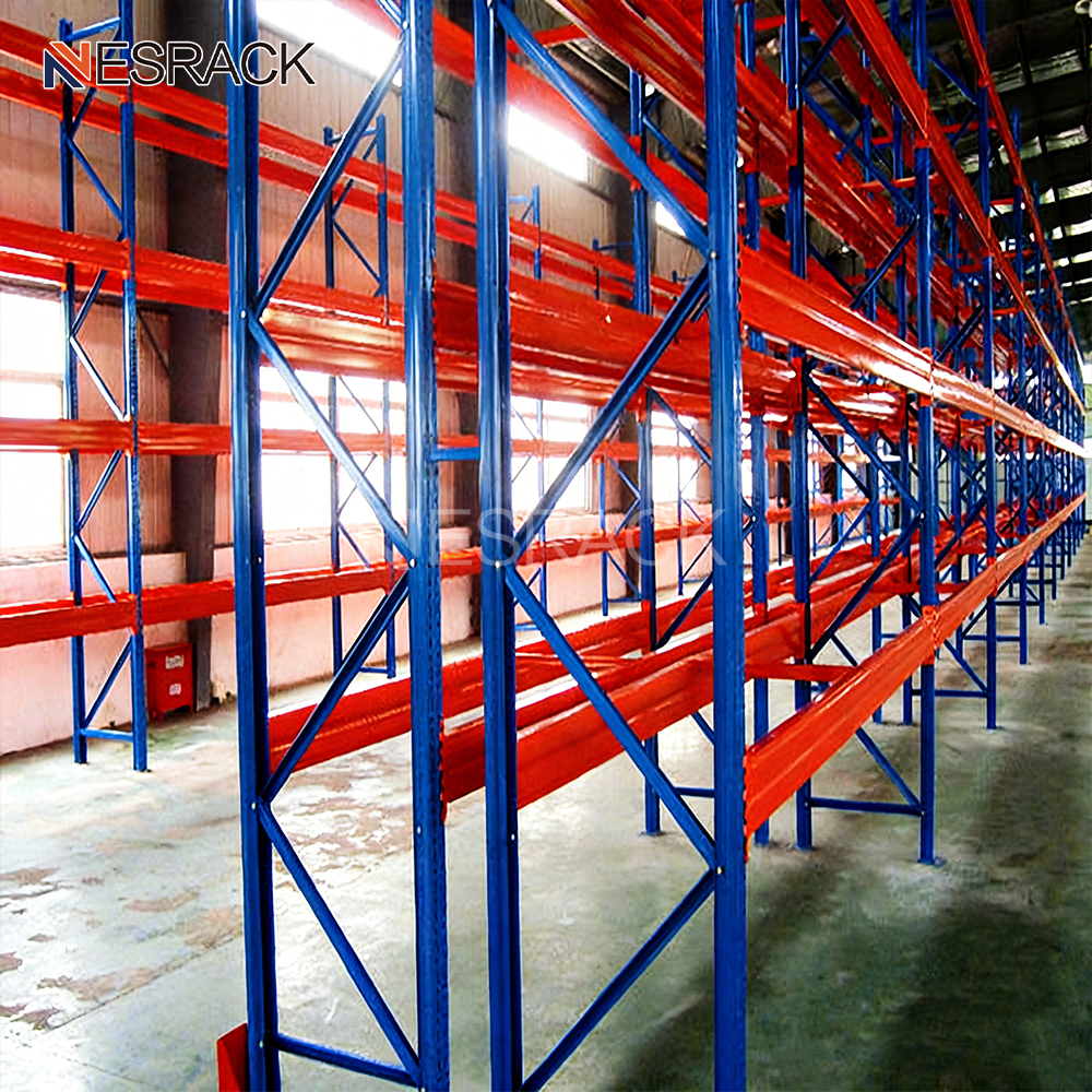 High Density Heavy Duty Galvanized Steel Adjustable Durable Double Deep Industrial Warehouse Pallet Racking System