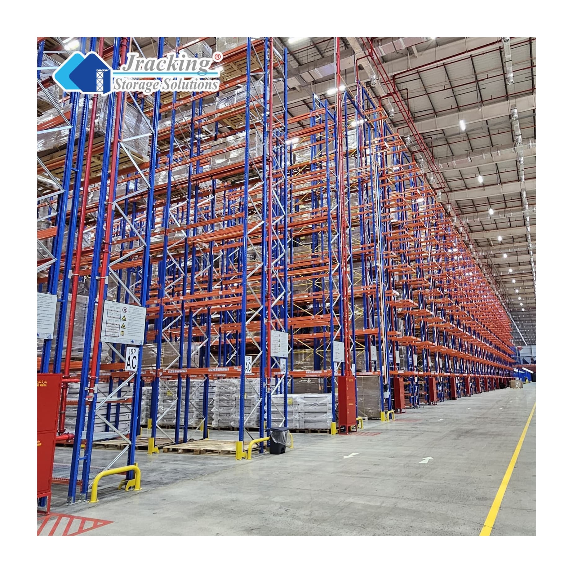 Jracking Durable Adjustable Steel Shelving Storage Rack EURO Pallet Racking and Shelves for Industry Warehouse
