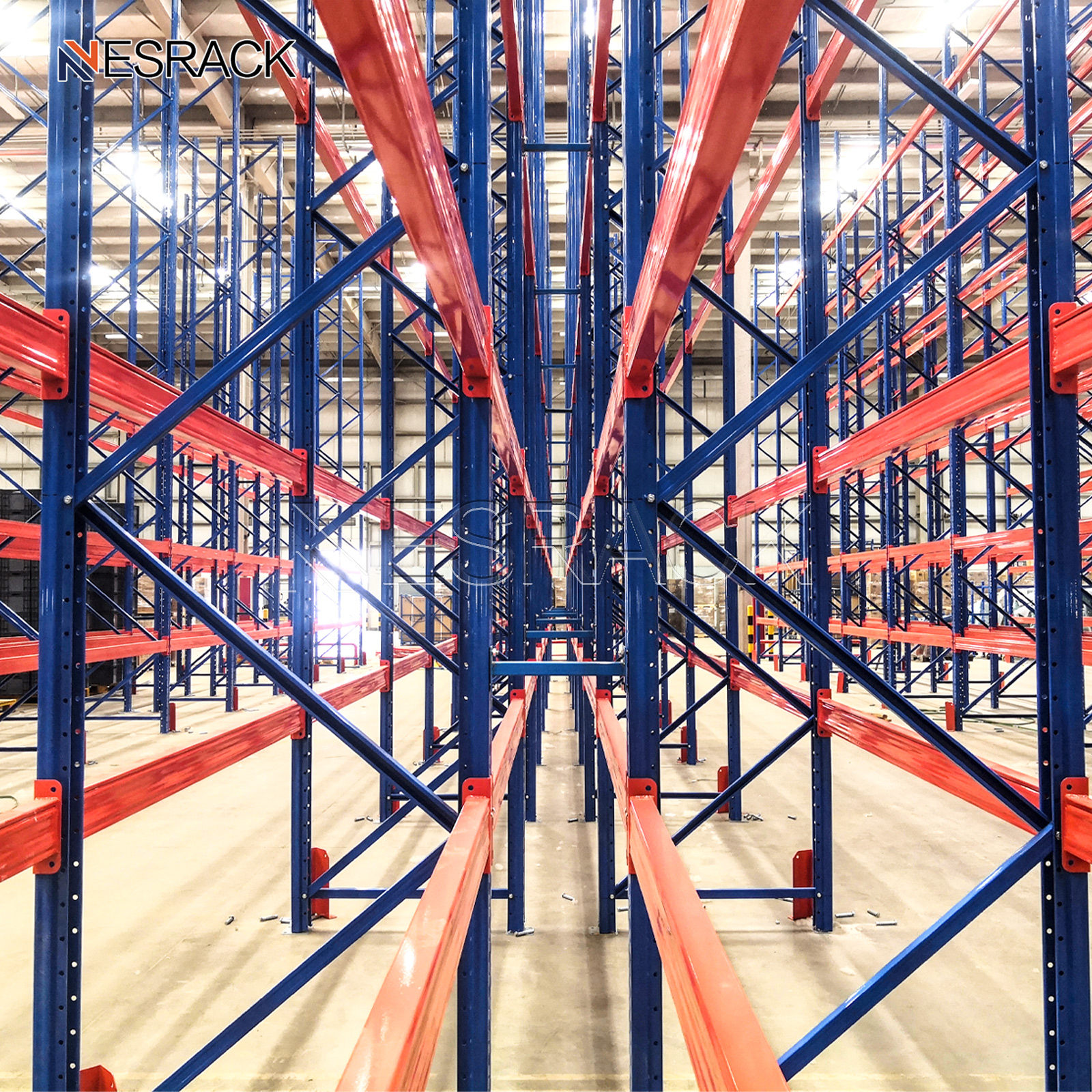 Industrial Heavy Duty 5 Layer Storage Shelves System Multi-layer Stacking Units Metal Rack Warehouse Steel Pallet Shelf