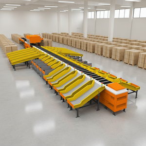 Warehouse Parcel Weighing Sorting Conveyor Machine
