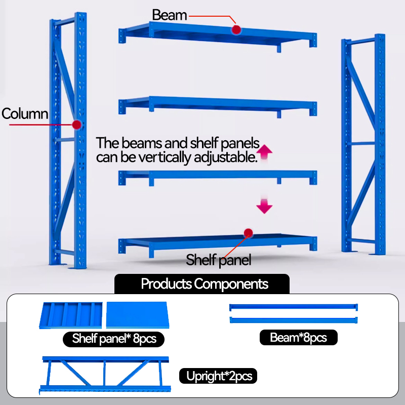 5/6 Layer Cheap Wholesale Heavy Duty Shelving Warehouse Material Handling Equipment Shelf Storage Market Battery Boxes Rack