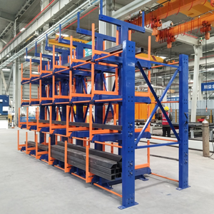 Industrial Heavy Duty Cantilever Rack with Telescopic Extendable Arms Adjustable Steel Pipe Storage Rack for Warehouse Workshop