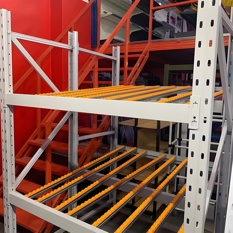 Factory Price Carton Flow Rack Adjustable Wheel Track Shelving for Warehouse Order Picking