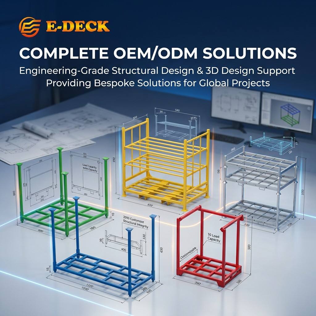 Storage Metal Welded Stackable Durable Heavy Duty Steel Truck Tyre Storage Rack for Warehouse