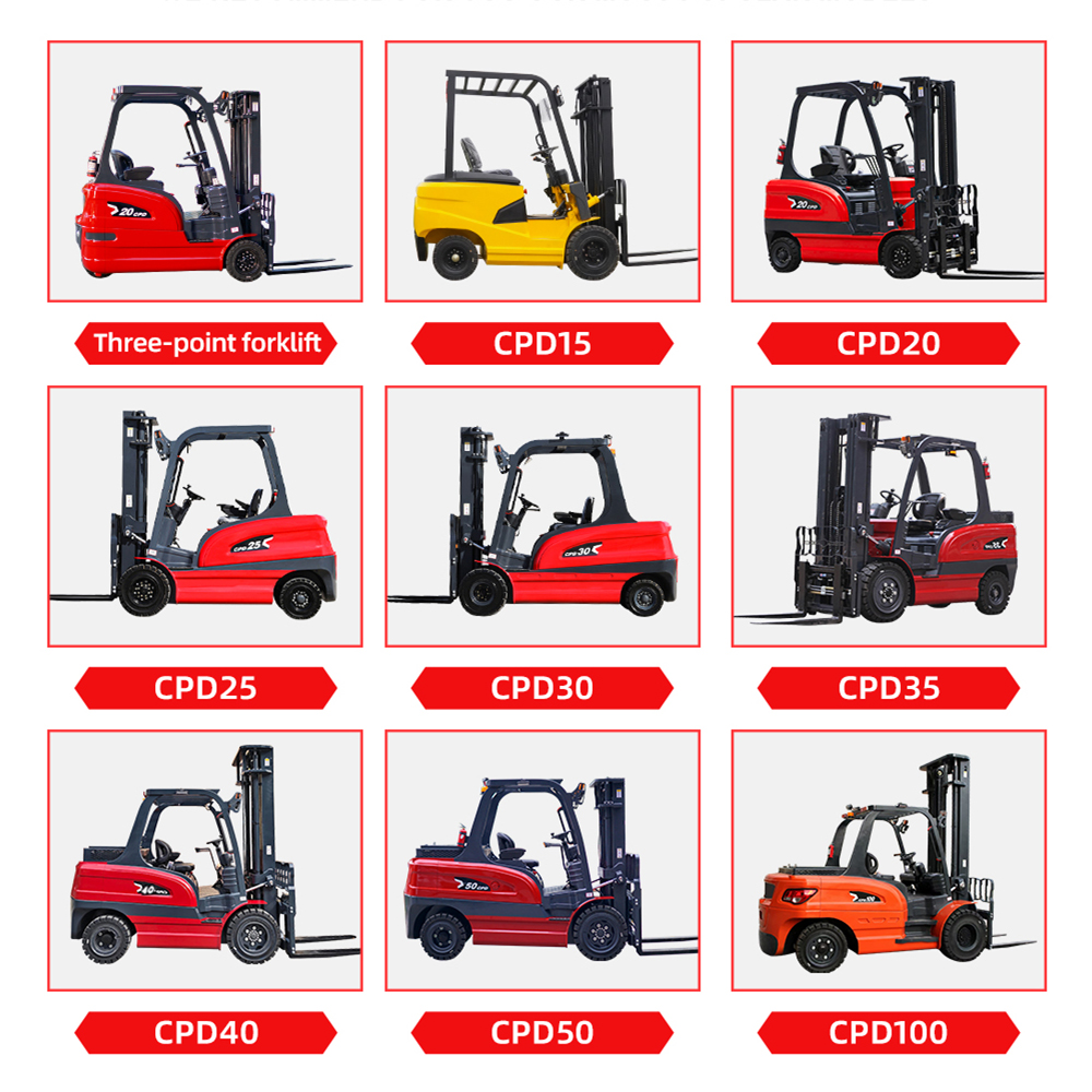 3 Ton 4 Ton 5 Ton Counterbalanced Warehouse Lift Truck with 80V System CE ISO Approved Heavy Duty Electric Forklift