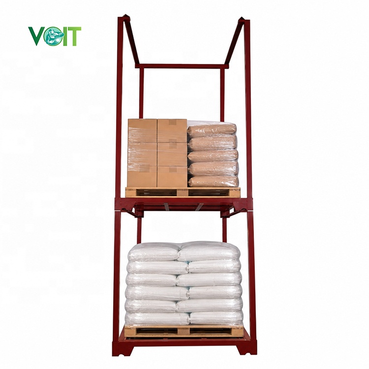 Color Customized Powder Coating Detachable Durability Stackable Pallet Rack Frame