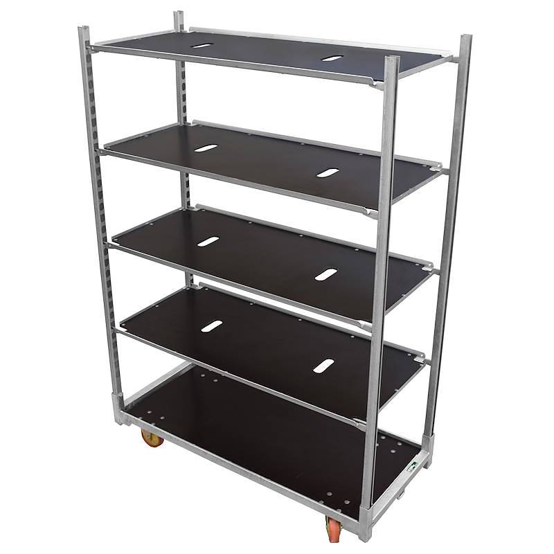 DC Trolley and Shelf Set by CUBE-Stacking Racks & Shelves